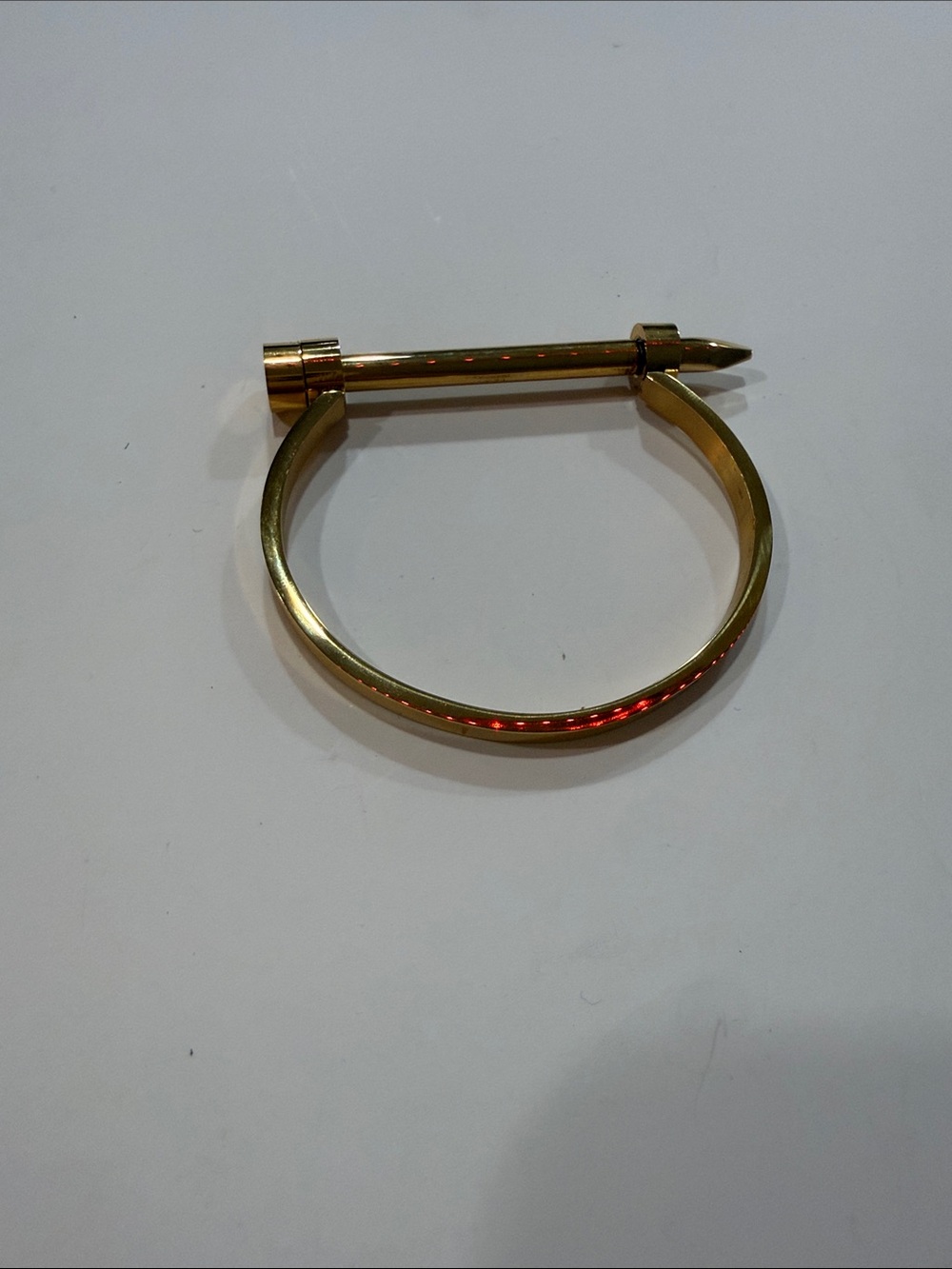 Hammered Nail Cuff Bracelet in Gold – Women’s Fashion Bracelet